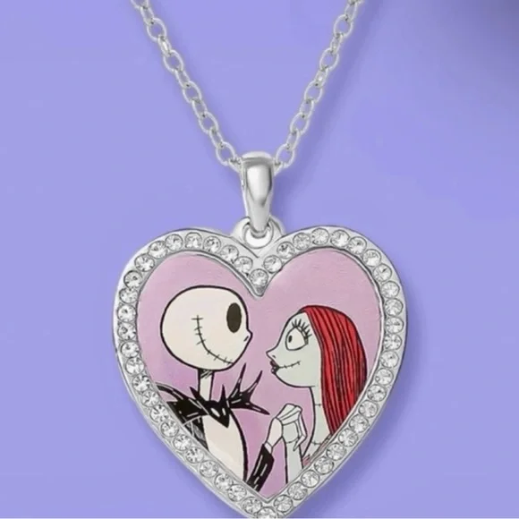 ✨LOW START 💕Disney Nightmare Before Christmas Necklace 🧑🏻🎄 - Picture 1 of 3